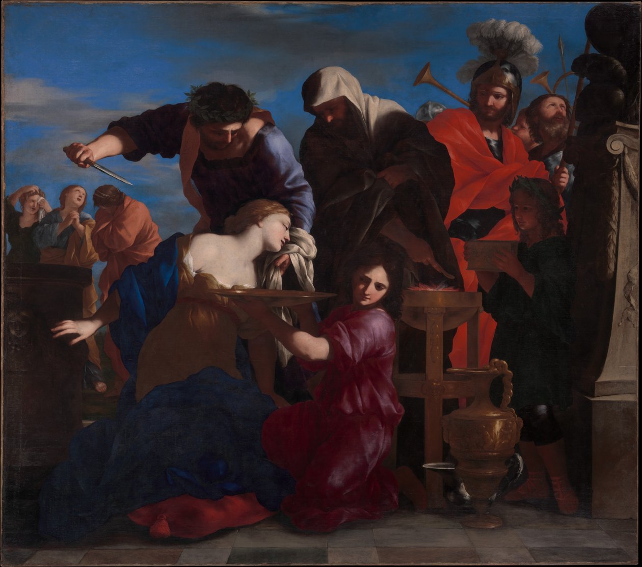 Ofiara Polikseny autorstwa Giovanni Francesco Romanelli