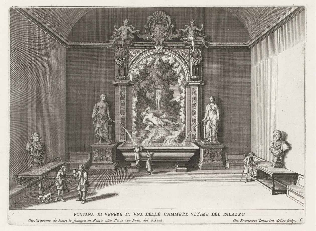 Fontein van Venus in de Villa d