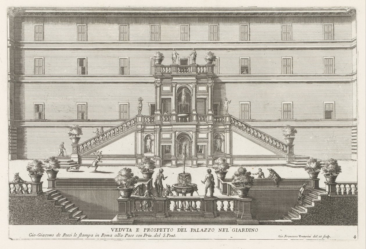 Tuinzijde van de Villa d