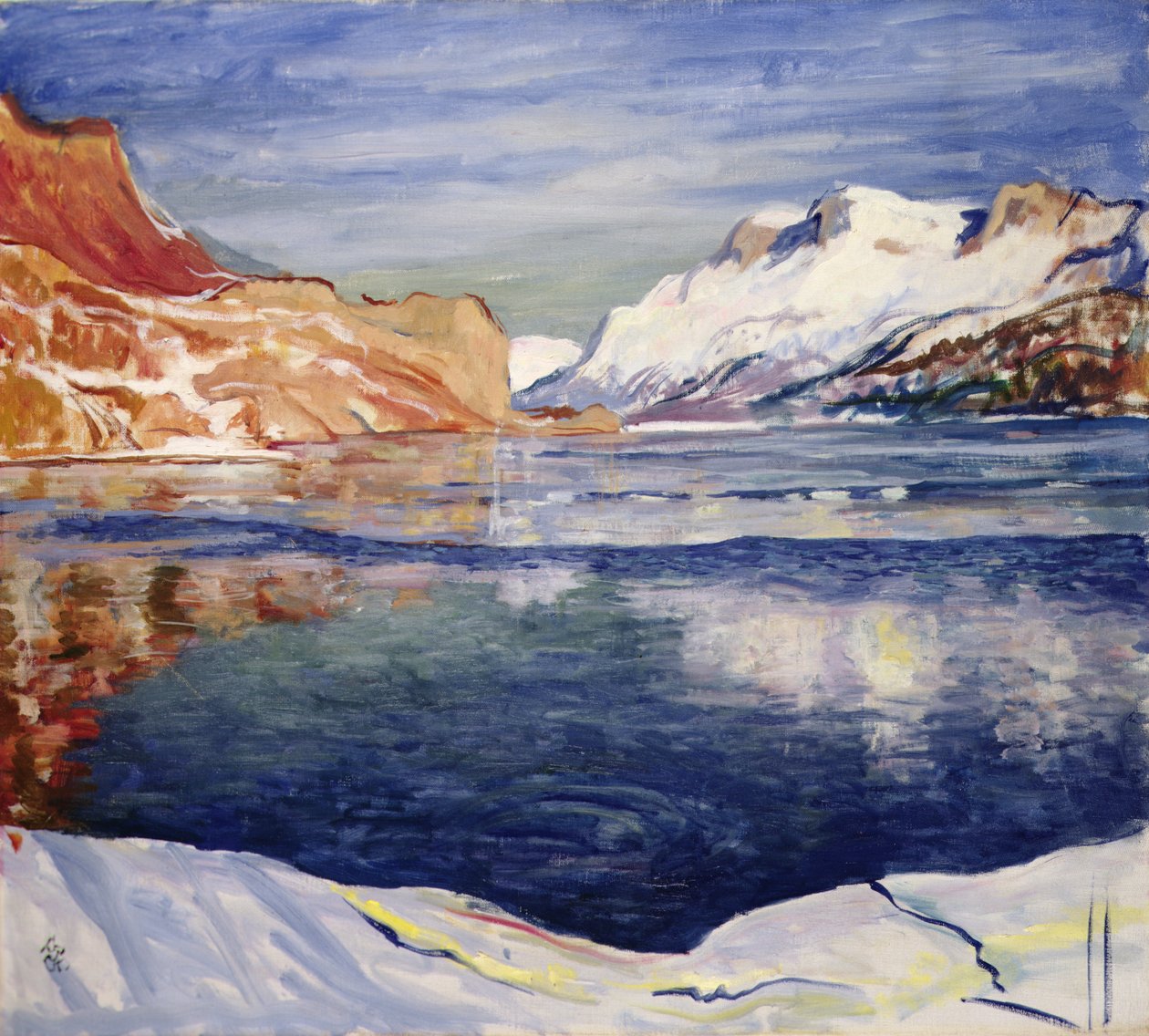 Lago hai gela (jak zamrażanie), maloj autorstwa Giovanni Giacometti