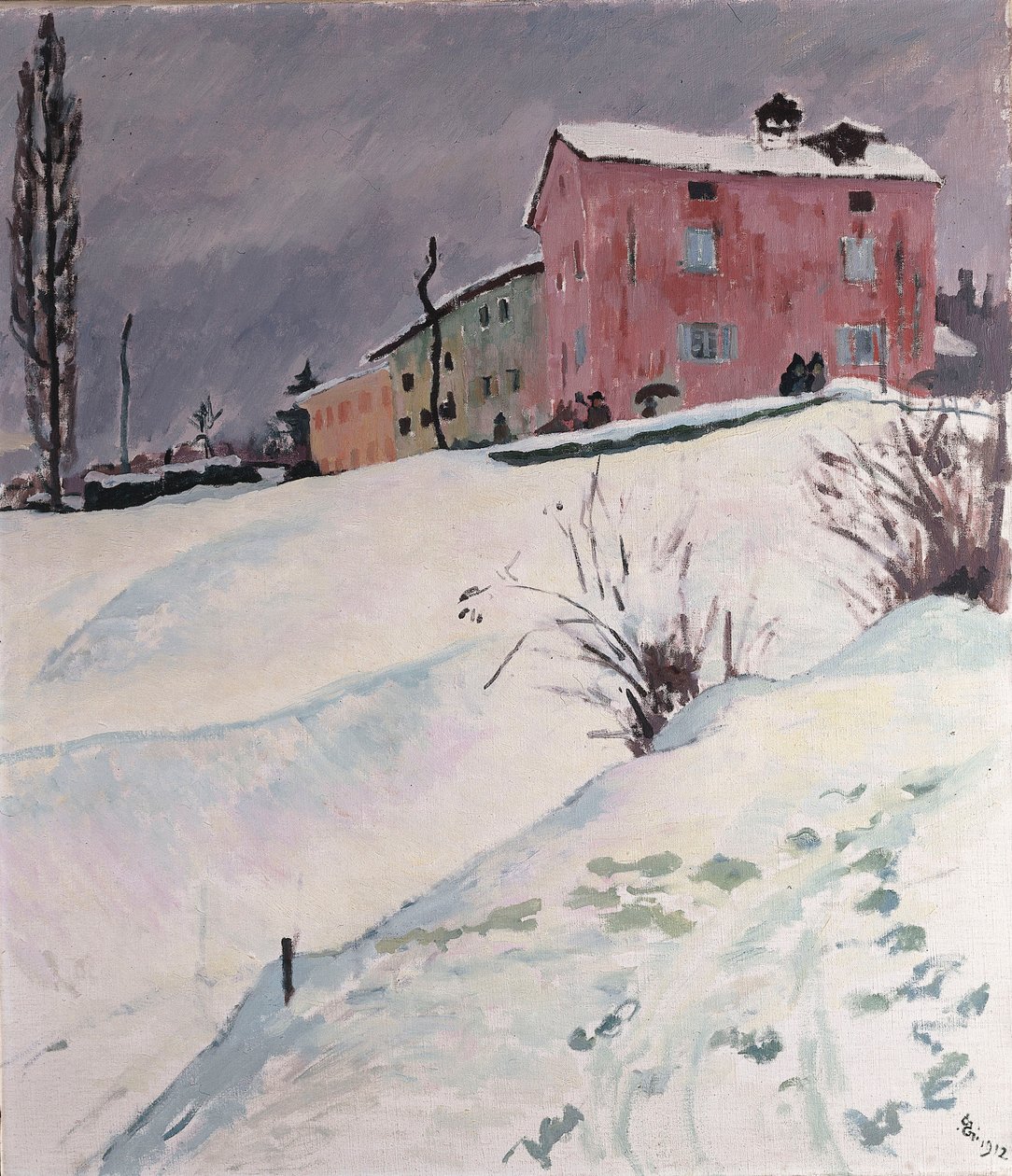 Czerwony Dom, 1912 autorstwa Giovanni Giacometti