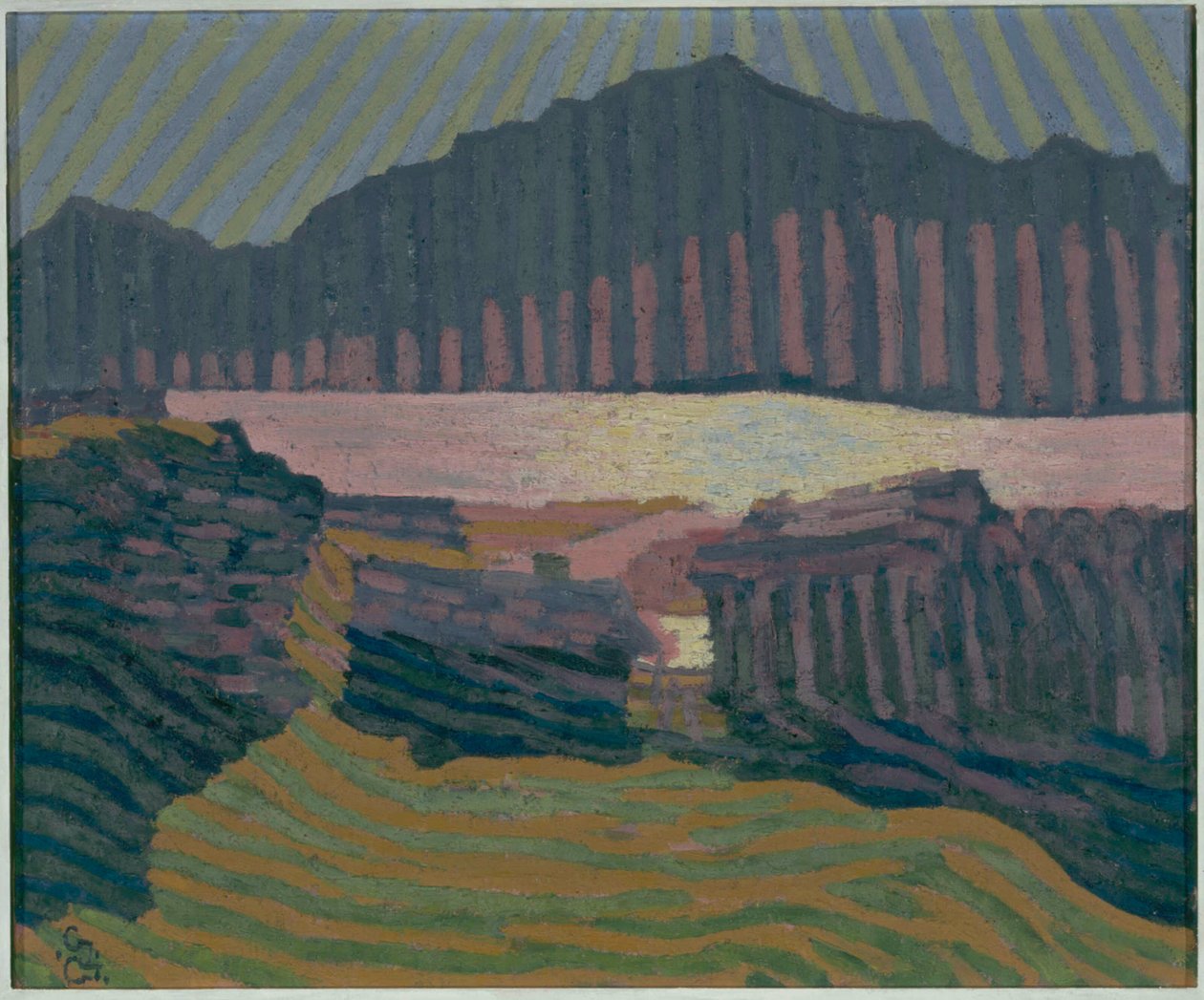 Widok Capolago, ok. godz. 1907. autorstwa Giovanni Giacometti