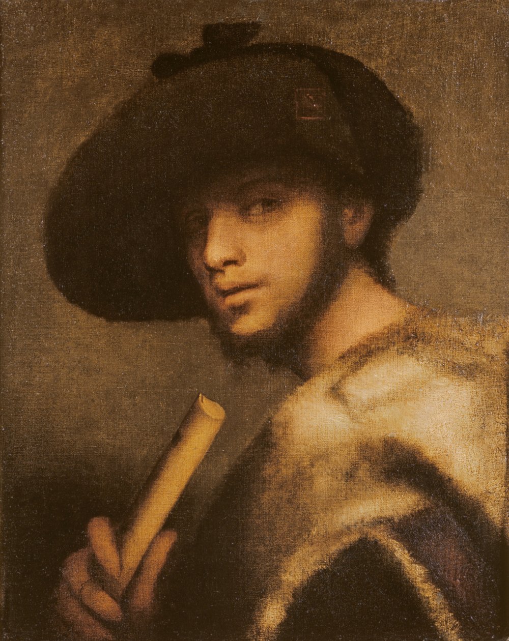 Dudziarz (olej na płótnie) autorstwa Giovanni Girolamo Savoldo