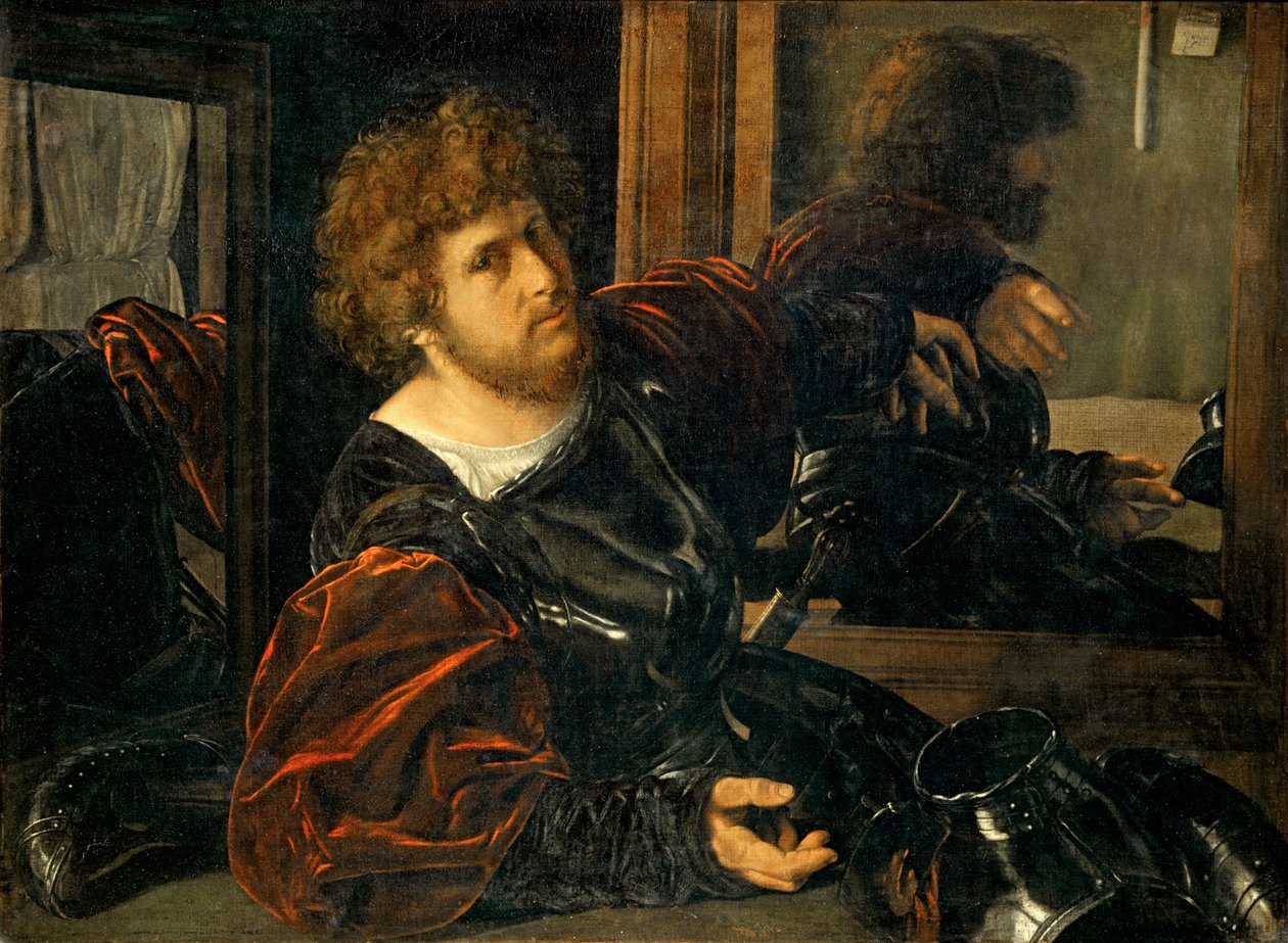 Autoportret, wcześniej znany jako Portret Gastona de Foix - Autoportret, wcześniej znany jako Portret Gastona de Foix ... autorstwa Giovanni Girolamo Savoldo