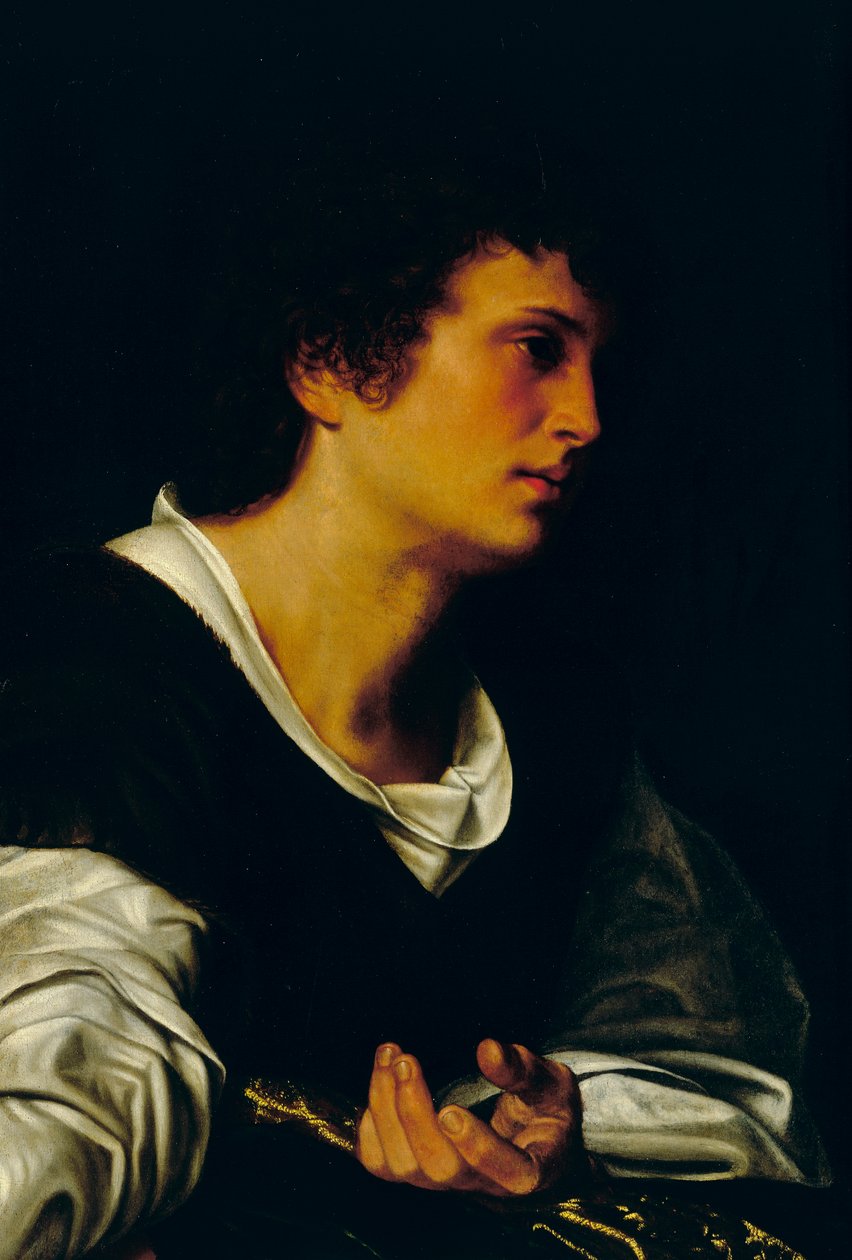 Figura młodzieńca, ok. 1530 (olej na płótnie) autorstwa Giovanni Girolamo Savoldo