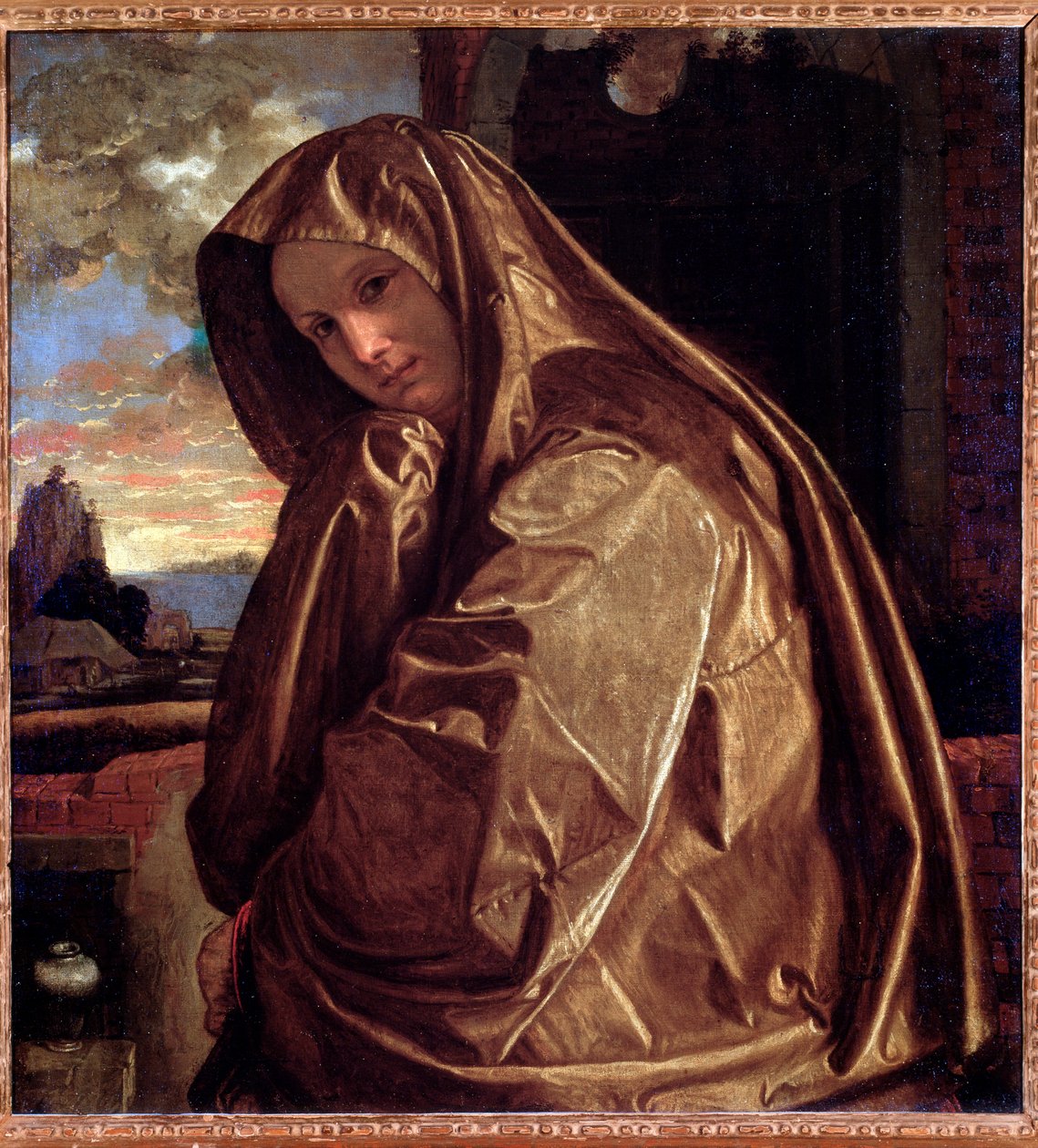 Przedstawienie św. Marii Magdaleny Obraz Giovan Gerolamo Savoldo (ok. 1480-po 1548) 1535-1540 wym. 84 x 77,5 cm Florencja, Palazzo Pitti, Coll Contini-Bonacossi autorstwa Giovanni Girolamo Savoldo