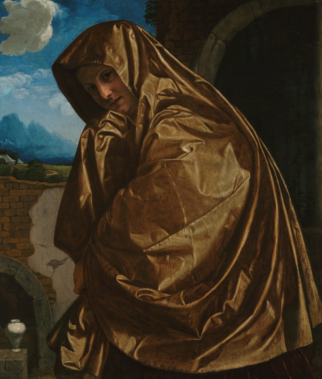 Święta Maria Magdalena przy Grobie Pańskim autorstwa Giovanni Girolamo Savoldo