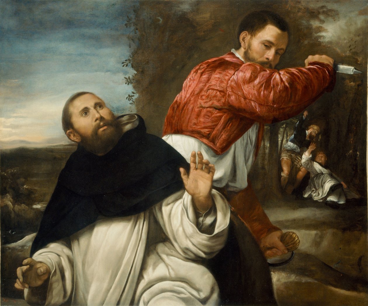 Śmierć św. Piotra Męczennika autorstwa Giovanni Girolamo Savoldo