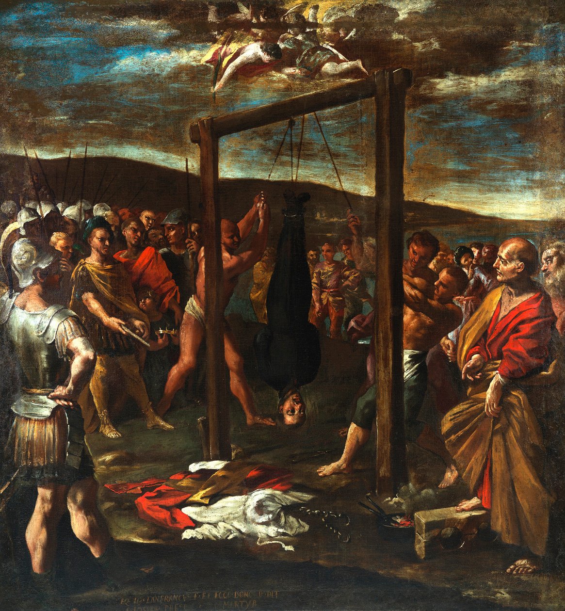 Męczeństwo św. Józefa Prezbitera, ok. 1640-1645. autorstwa Giovanni Lanfranco