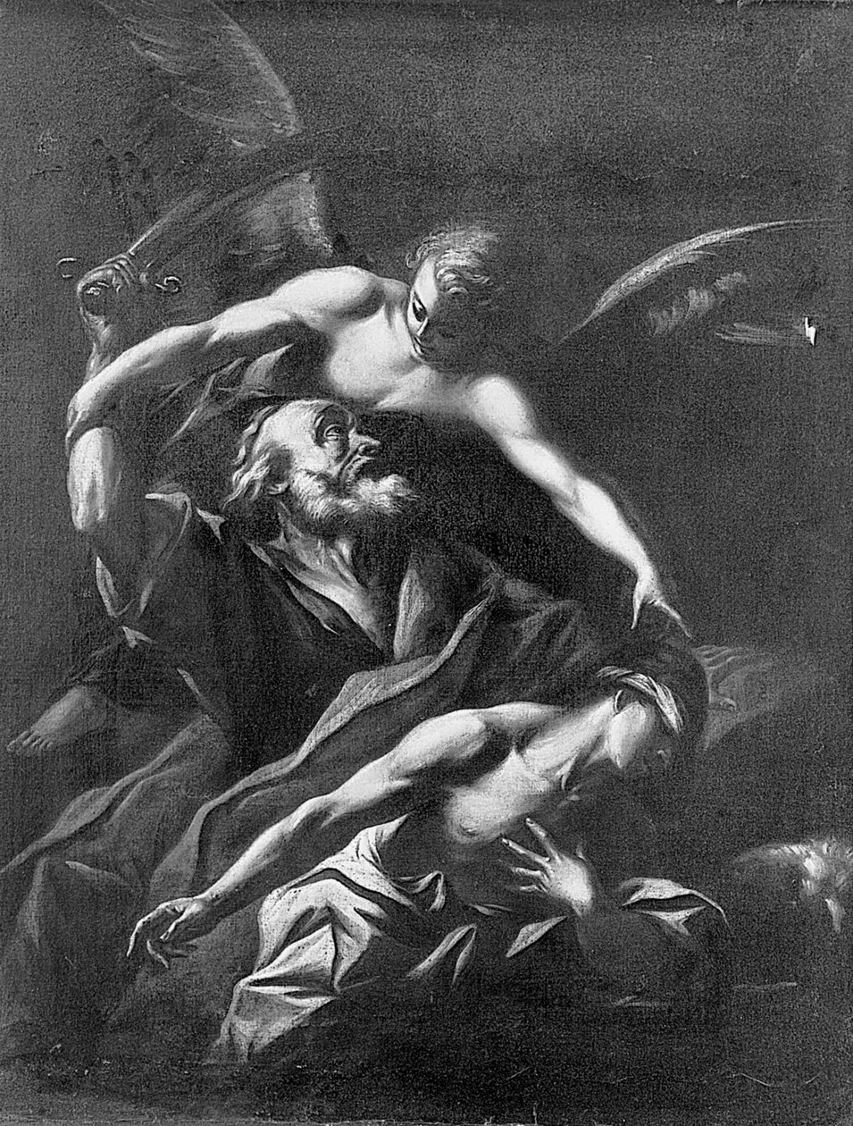 Ofiara Izaaka autorstwa Giovanni Lanfranco