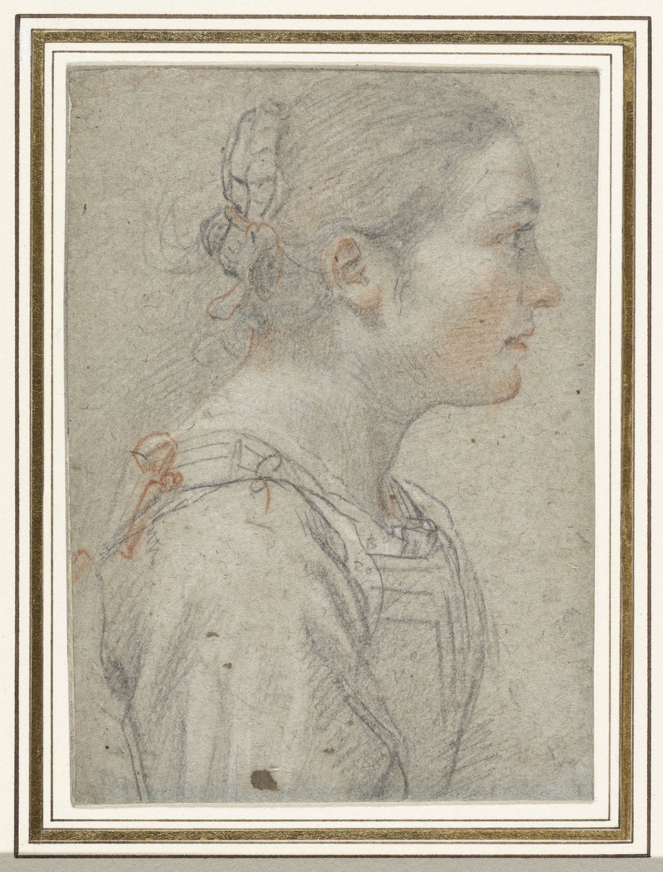 Portret nieznanej młodej kobiety autorstwa Giovanni Mannozzi