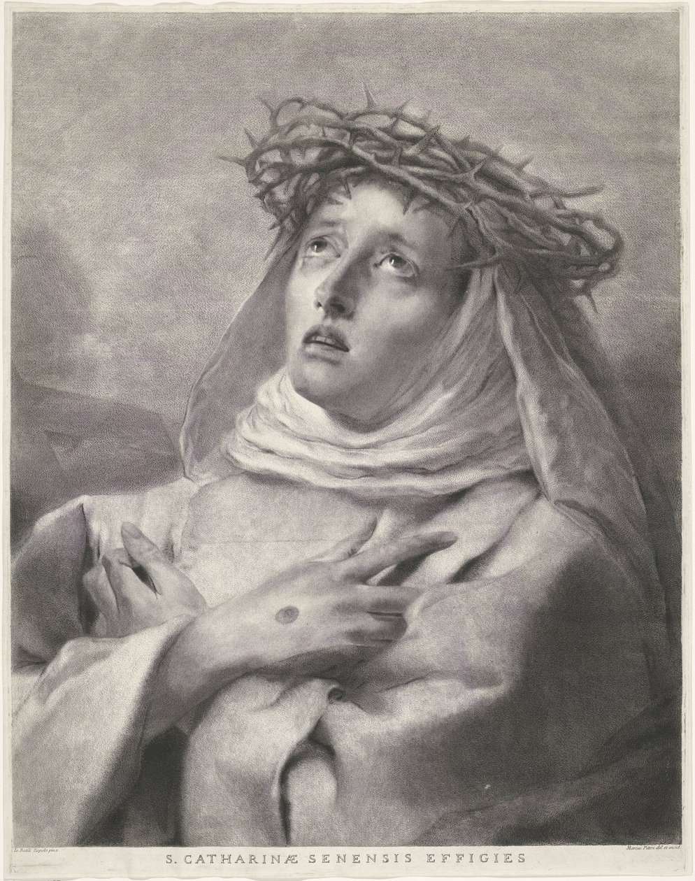 Św. Katarzyna ze Sieny autorstwa Giovanni Marco Pitteri