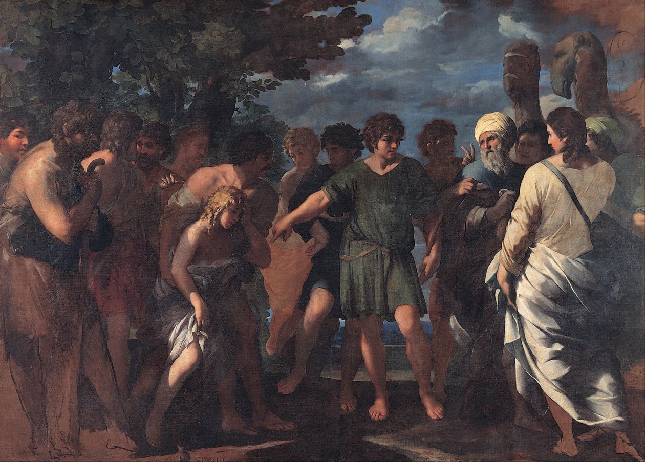 Józef sprzedany przez braci, 1636-1641 autorstwa Giovanni Maria Bottala