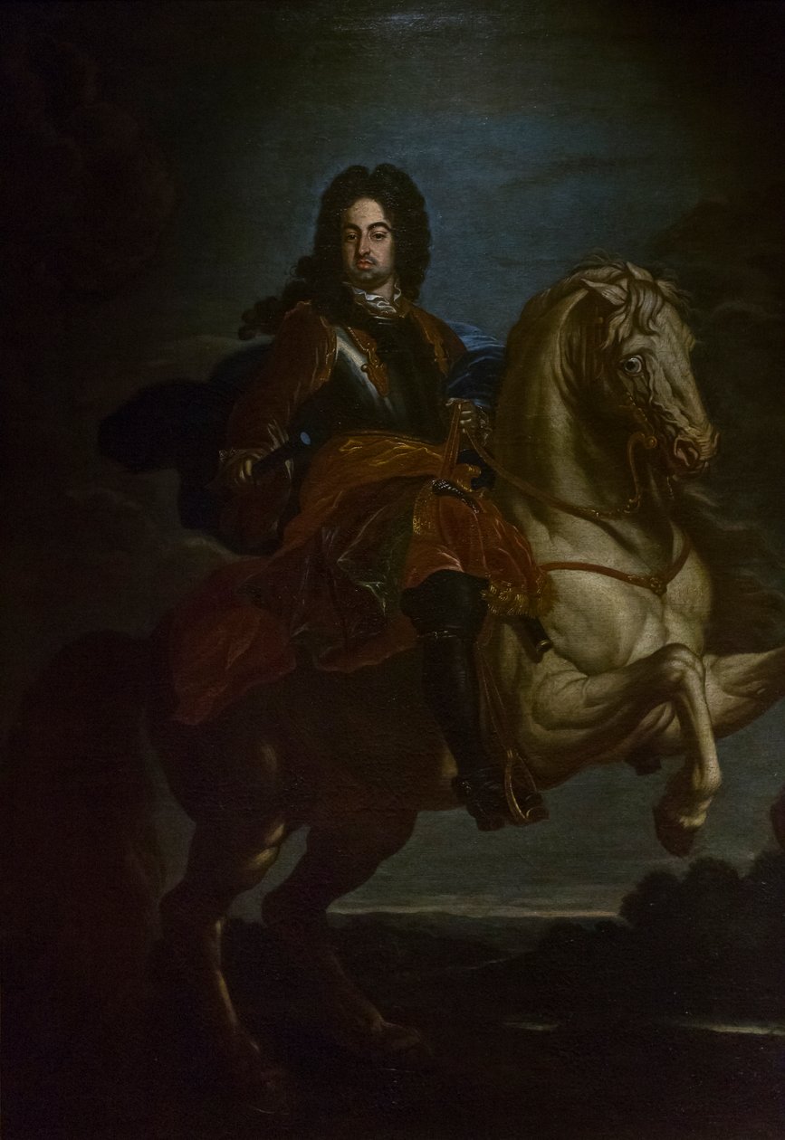 Portret Francesco Farnese na koniu, ok. 1705 (olej na płótnie) autorstwa Giovanni Maria delle called Mulinaretto Piane