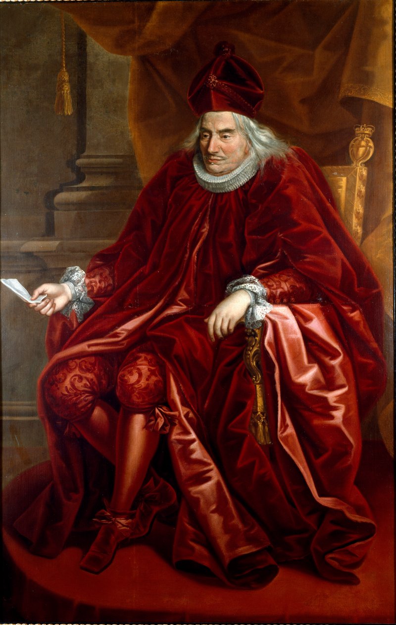 Portret Oberto Della Torre (1617-1691) Doża Genów w latach 1689-1691. Obraz Marii Delle Piane (1660-1745) 1690-1691 Wymiary 230x153 cm Sukcesja w prywatnej kolekcji Luigi Cattaneo Adorno © Luisa Ricciarini / Leemage autorstwa Giovanni Maria delle called Mulinaretto Piane