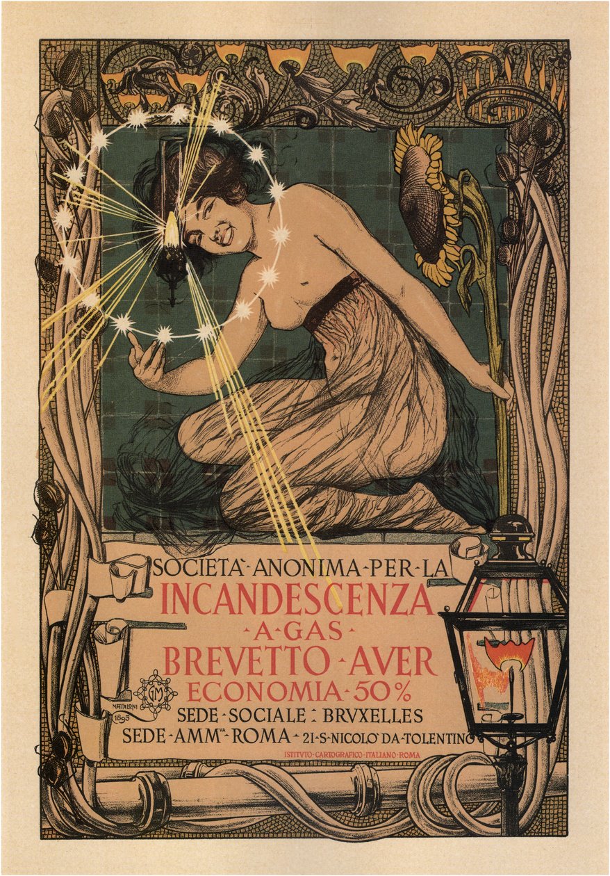 Świecąca firma, 1895 autorstwa Giovanni Mataloni