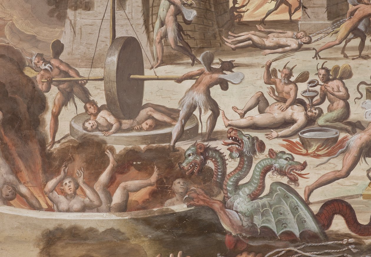 Piekło, 1614 (szczegóły 3498680) autorstwa Giovanni Mauro della Rovere