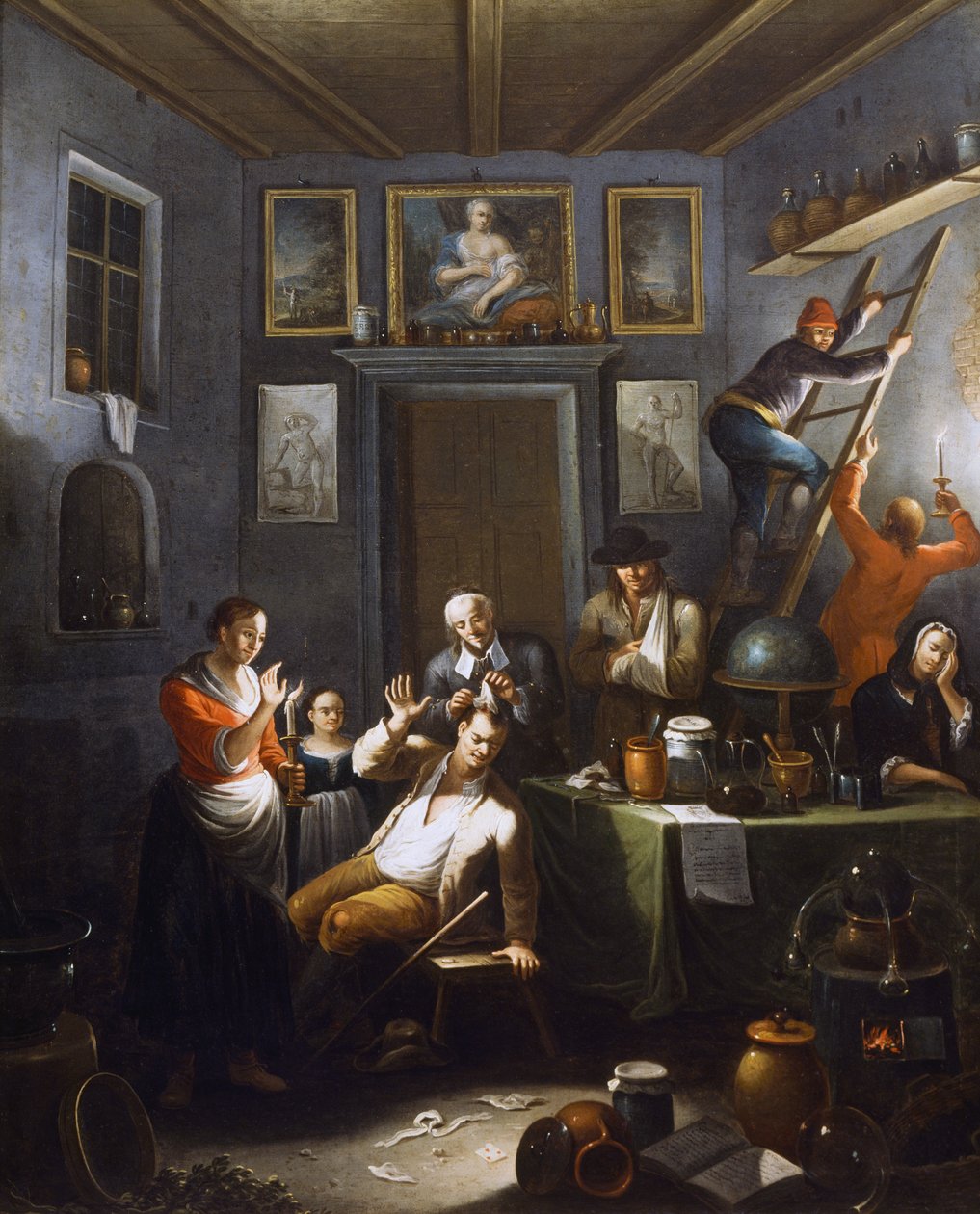 Lekarz, obraz Giovanniego Michele Granieri (czynny 1736-1752). autorstwa Giovanni Michele Granieri