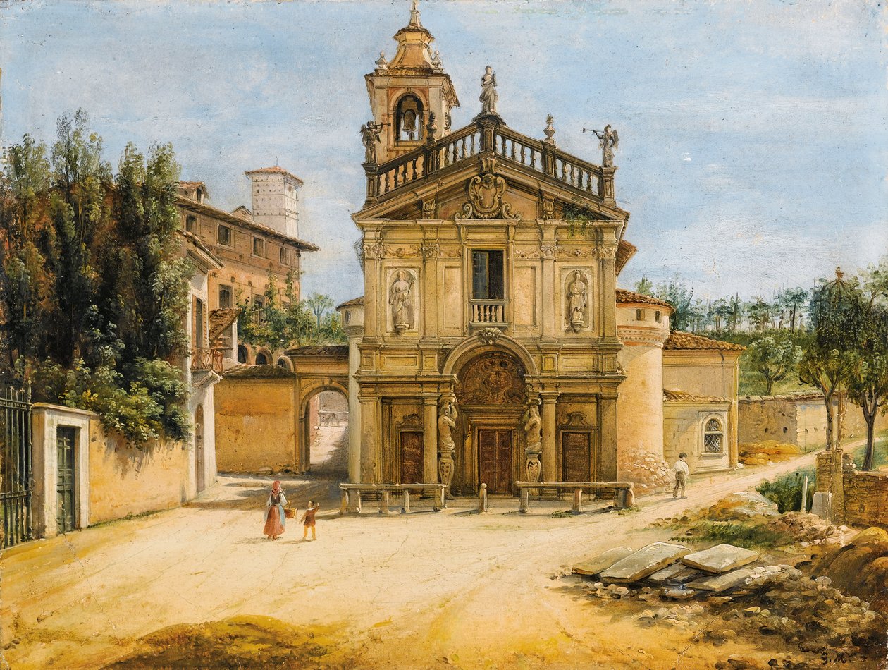 Kościół Madonniny w Prato, Varese autorstwa Giovanni Migliara