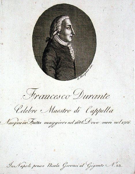 Francesco Durante (1686-1756) (grafika) autorstwa Giovanni Morghen