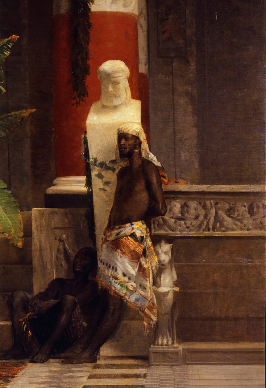 Zemsta Poppei, detal, Giovanni Muzzioli (1854-1894), olej na płótnie autorstwa Giovanni Muzzioli