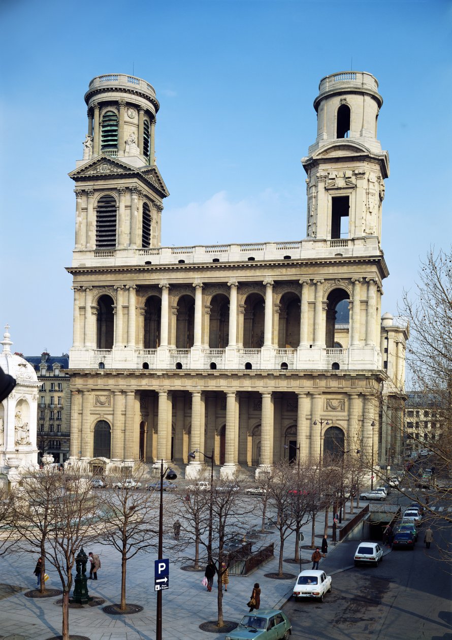 Fasada kościoła Saint-Sulpice, Paryż (zdjęcie) autorstwa Giovanni Niccolo Servandoni