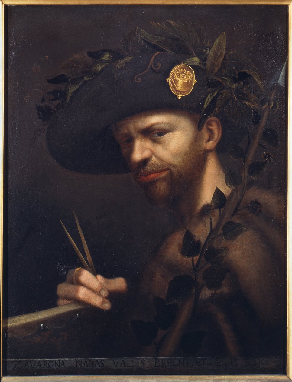 Autoportret jako opat Accademia della Valle di Blenio autorstwa Giovanni Paolo Lomazzo