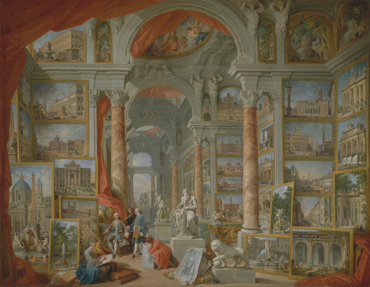 Galeria zdjęć z widokami współczesnego Rzymu autorstwa Giovanni Paolo Panini