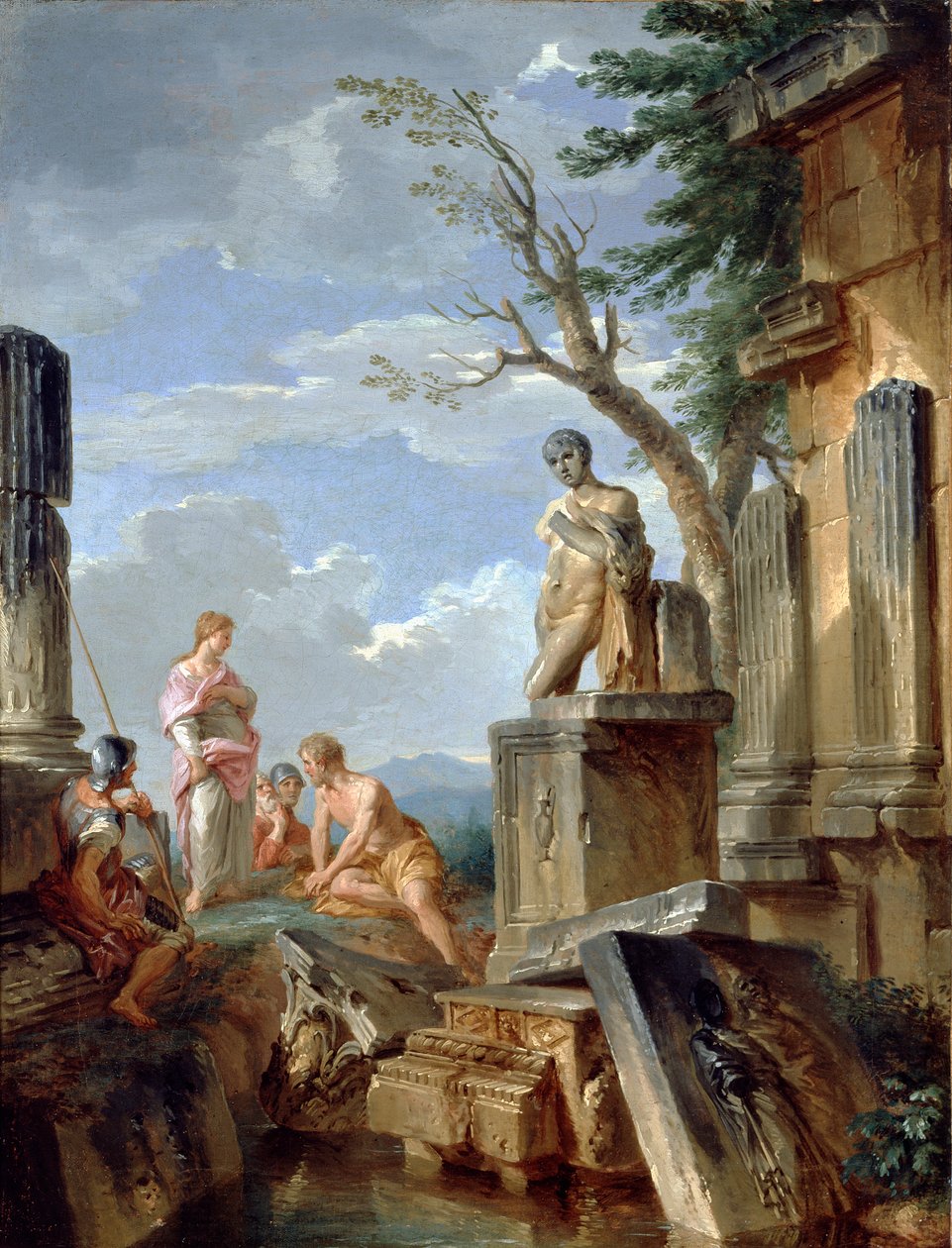 Ruiny z Sybillą i innymi figurami, ok. 1720 autorstwa Giovanni Paolo Panini