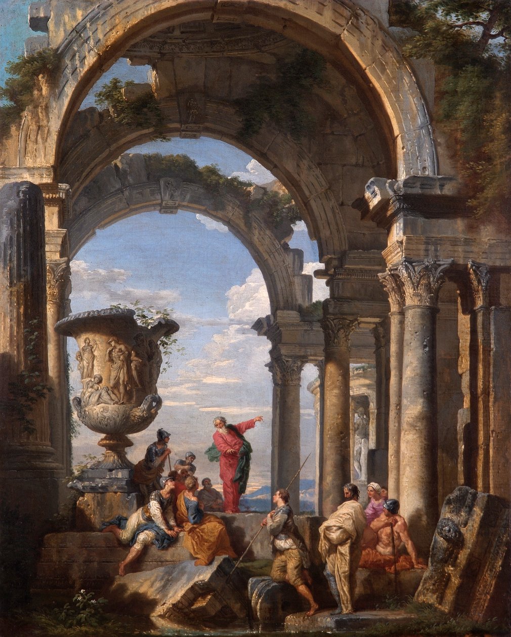 „Głoszenie św. Pawła w Atenach”, 1737 autorstwa Giovanni Paolo Panini