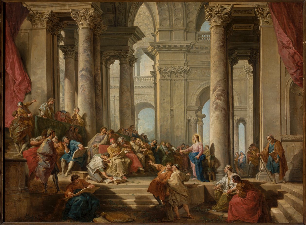 Chrystus wśród doktorów autorstwa Giovanni Paolo Pannini