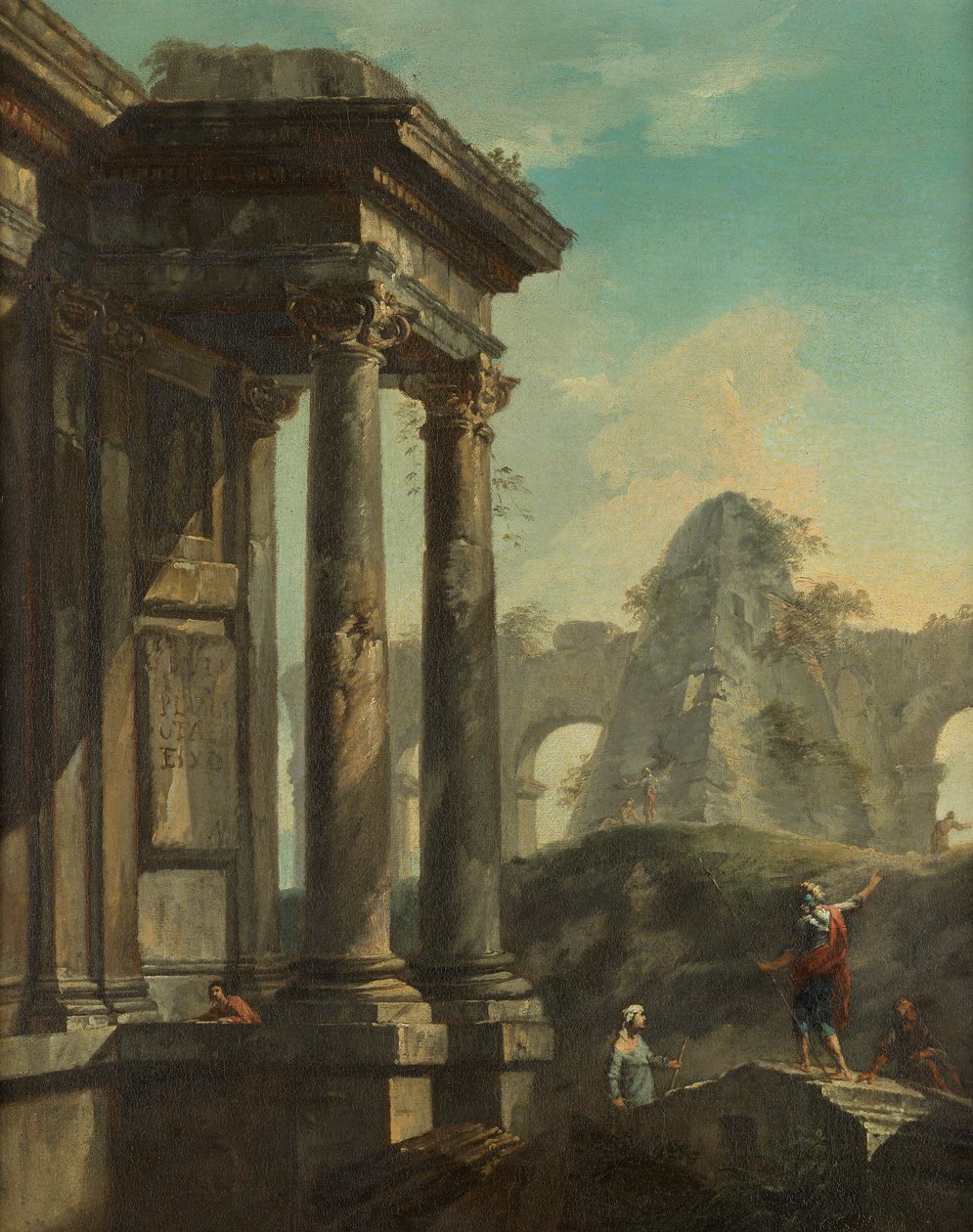 Rzymski krajobraz ruin autorstwa Giovanni Paolo Pannini