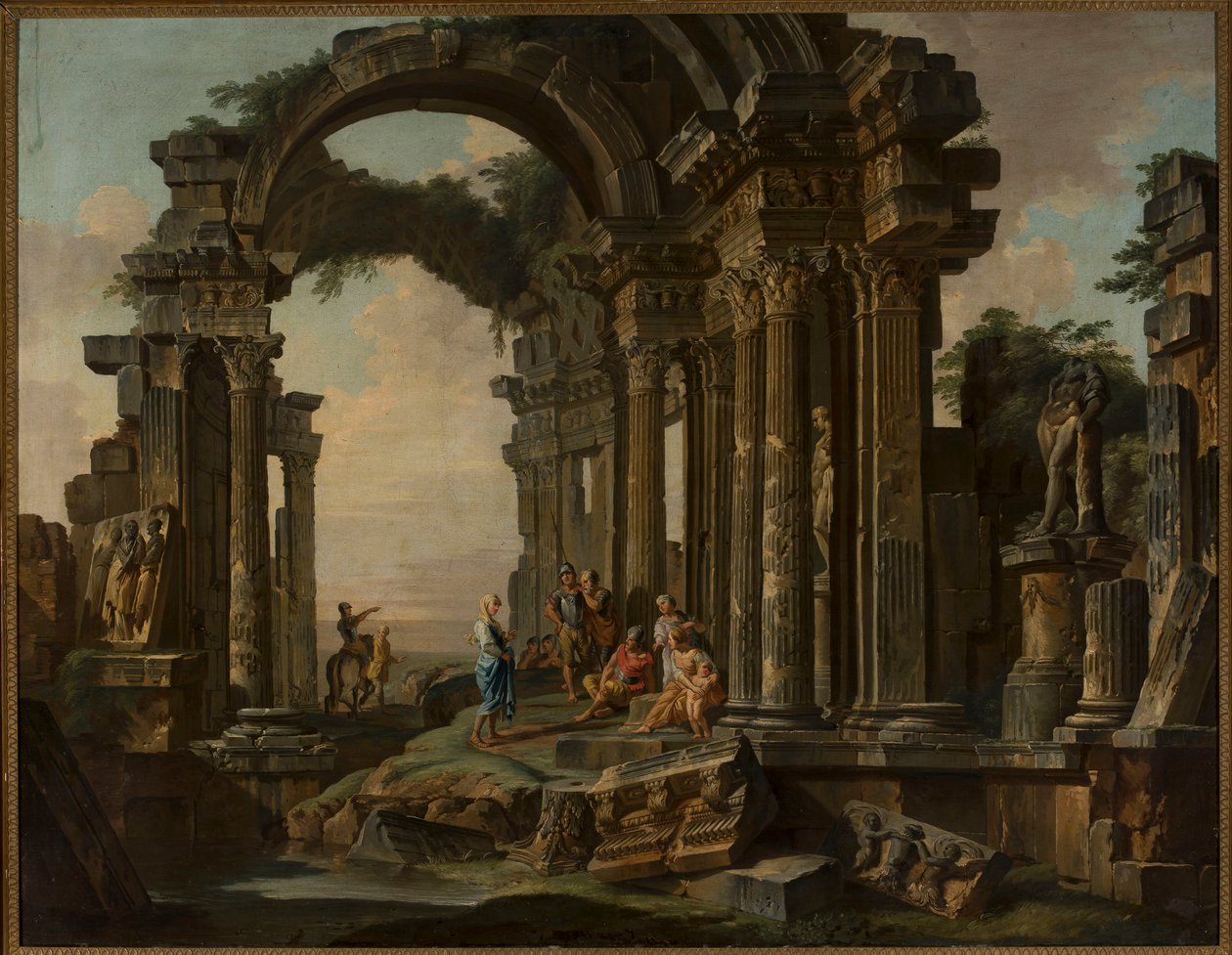 Ruiny rzymskie autorstwa Giovanni Paolo Pannini