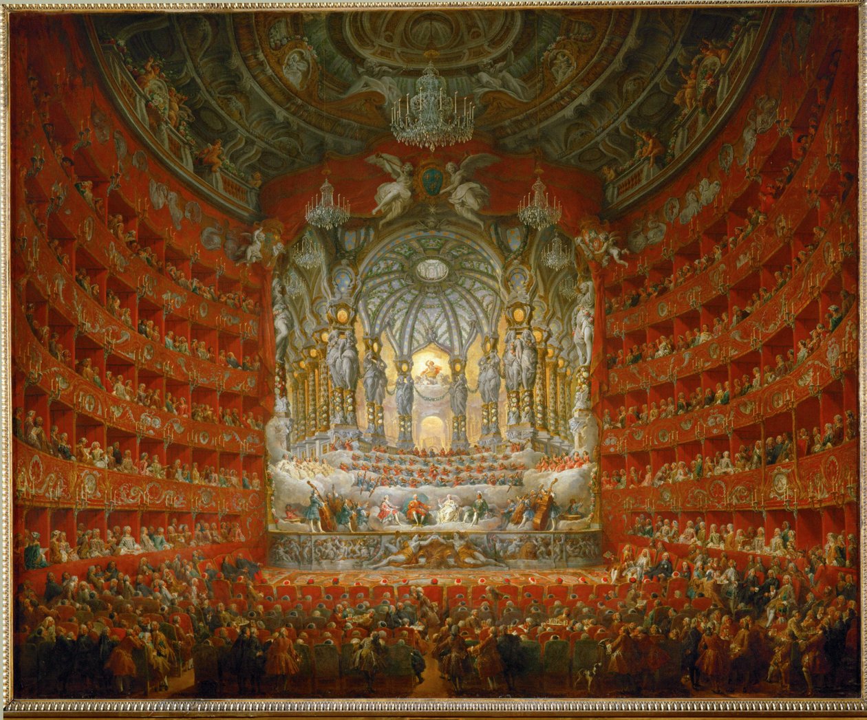 Muzyczny festyn ... autorstwa Giovanni Paolo Pannini or Panini