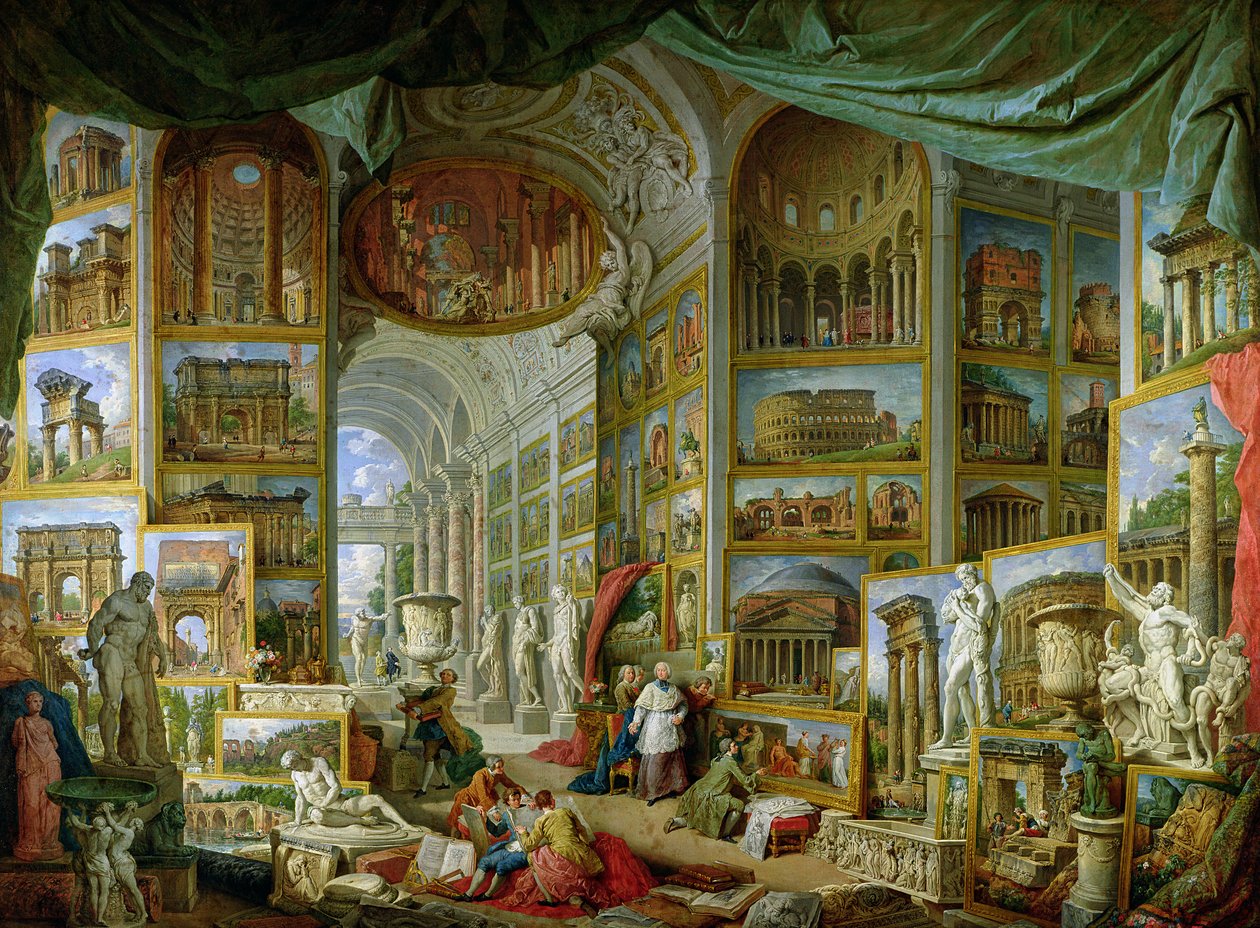 Galeria widoków starożytnego Rzymu autorstwa Giovanni Paolo Pannini