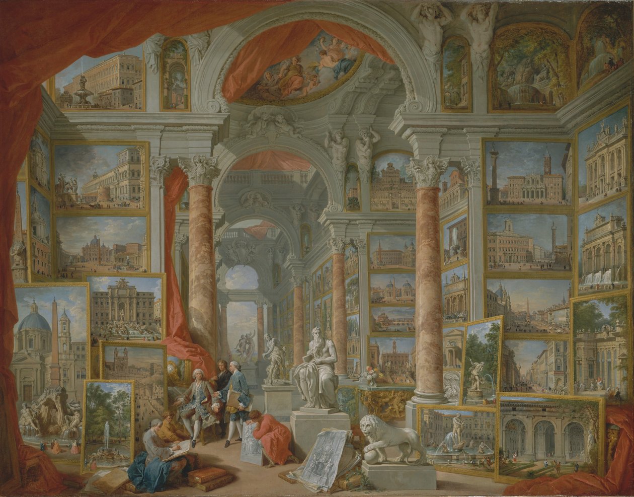 Współczesny Rzym autorstwa Giovanni Paolo Pannini