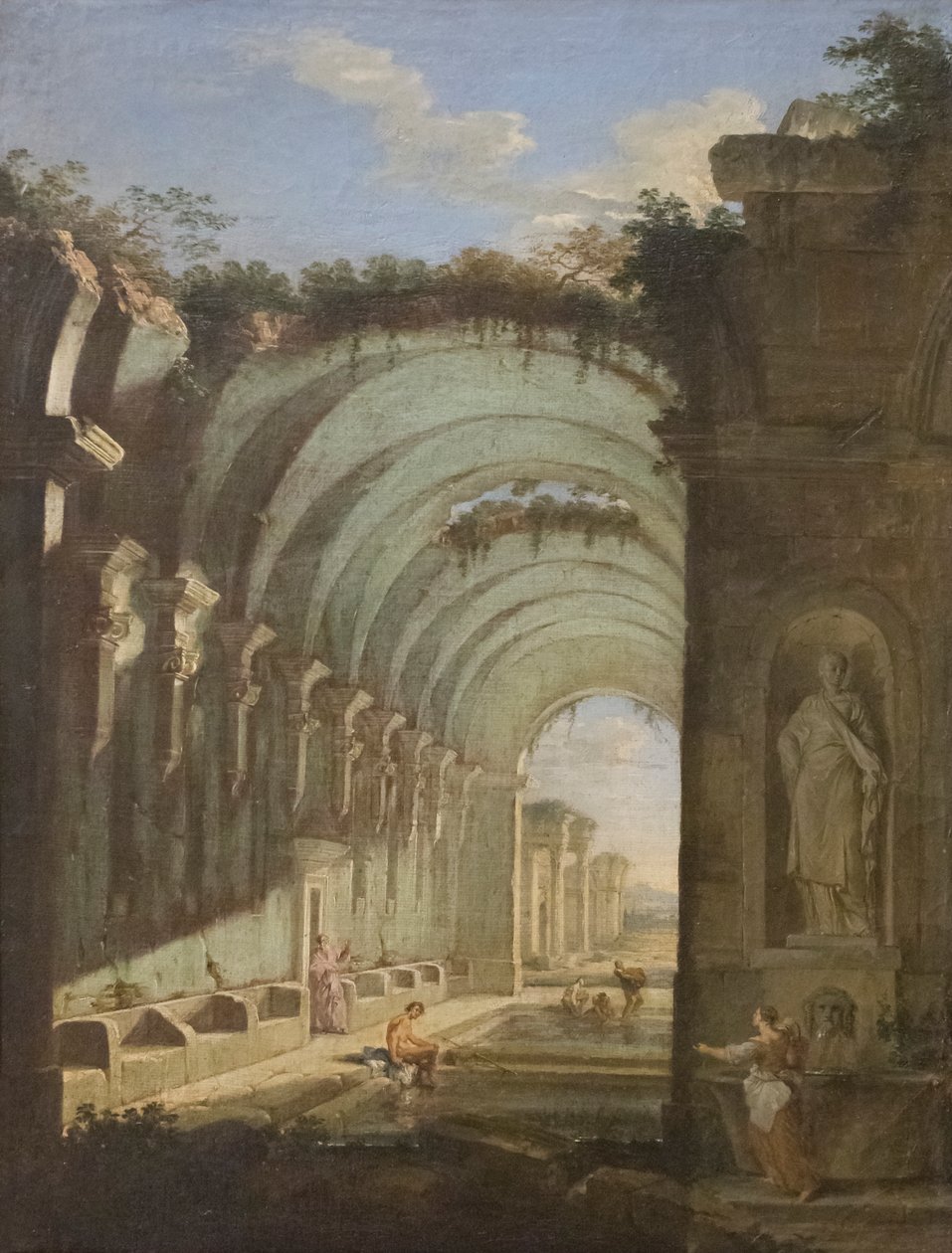 Ruiny z termami autorstwa Giovanni Paolo Pannini