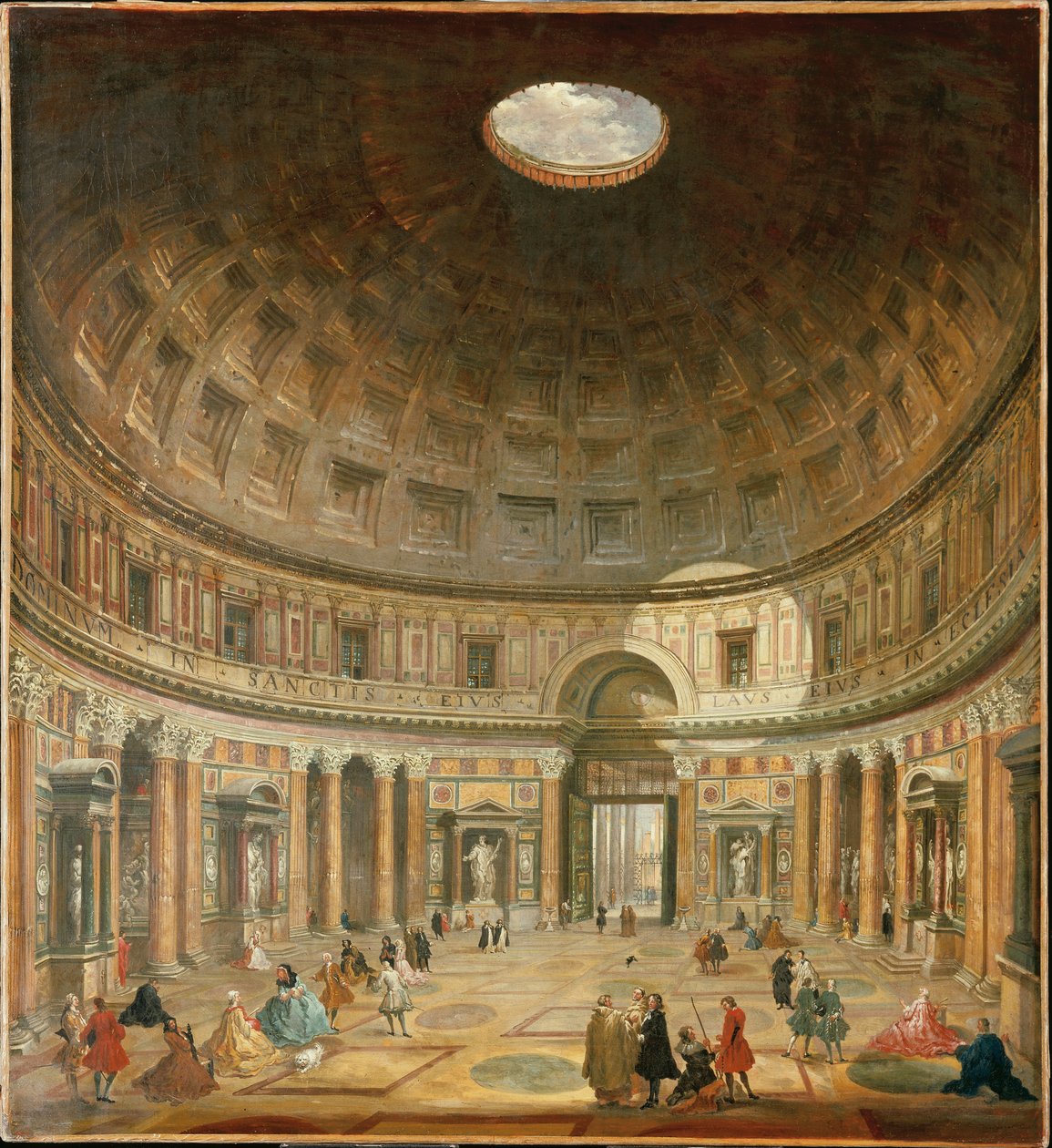 Wnętrze Panteonu, Rzym autorstwa Giovanni Paolo Pannini