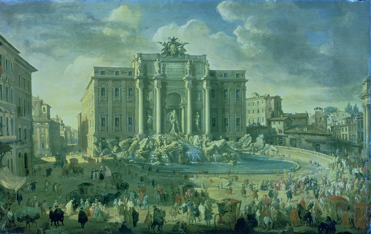 Fontanna di Trevi w Rzymie autorstwa Giovanni Paolo Pannini