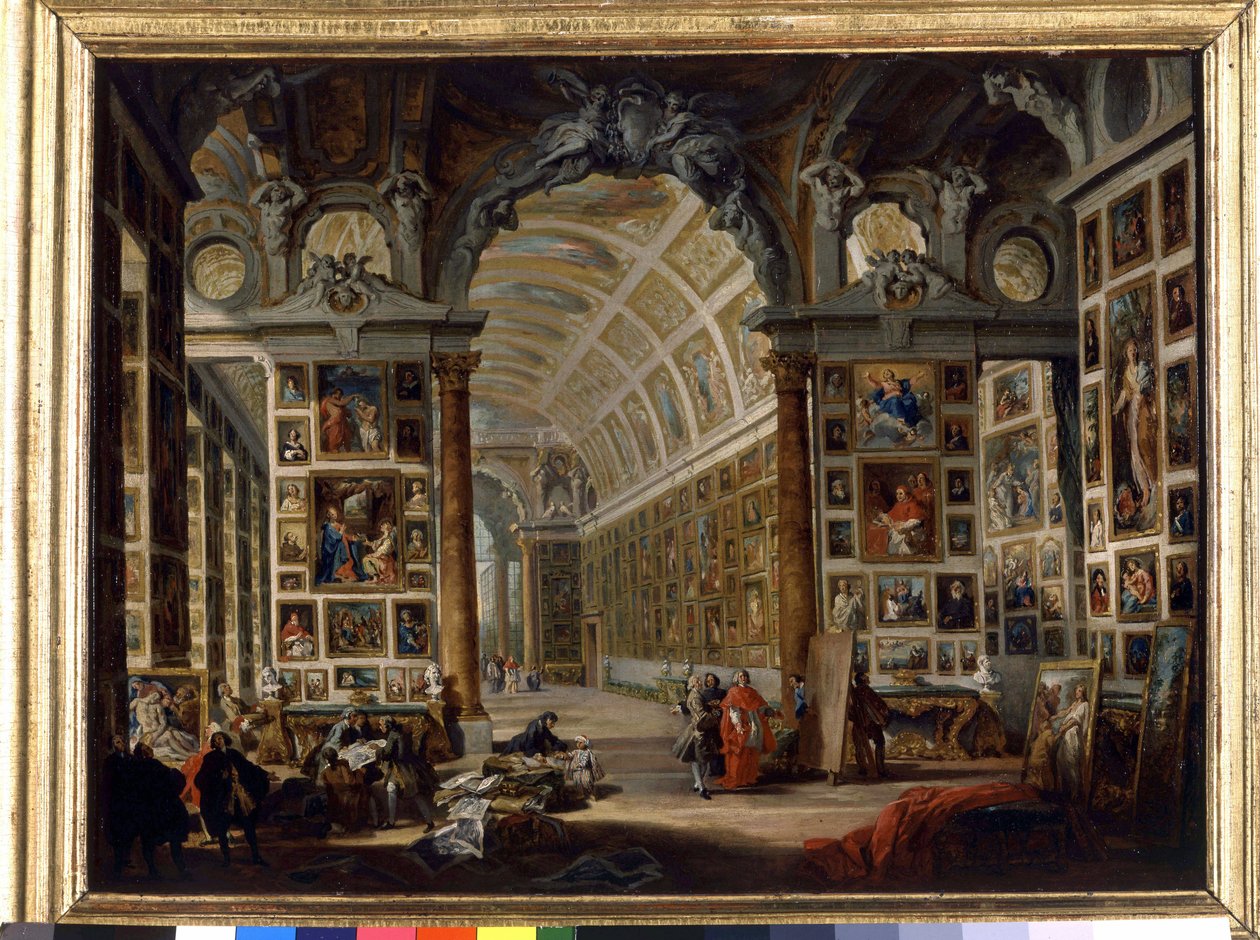 Galeria kardynała Silvio Valenti Gonzague (Gonzaga po włosku) autorstwa Giovanni Paolo Pannini