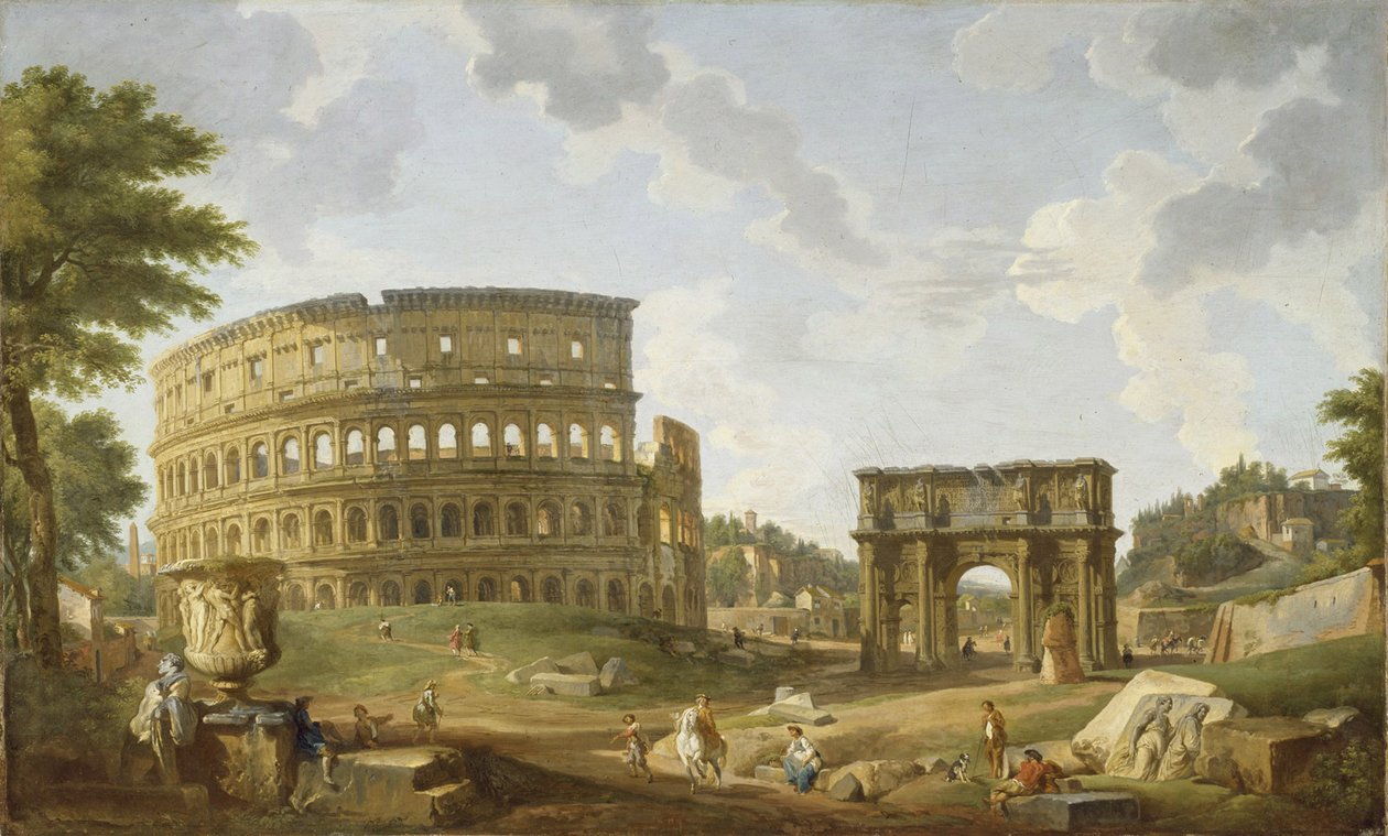 Widok Koloseum, 1747 autorstwa Giovanni Paolo Pannini