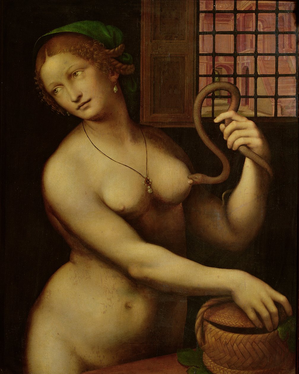 Śmierć Kleopatry (olej na panelu) autorstwa Giovanni Pietro Rizzoli Giampietrino