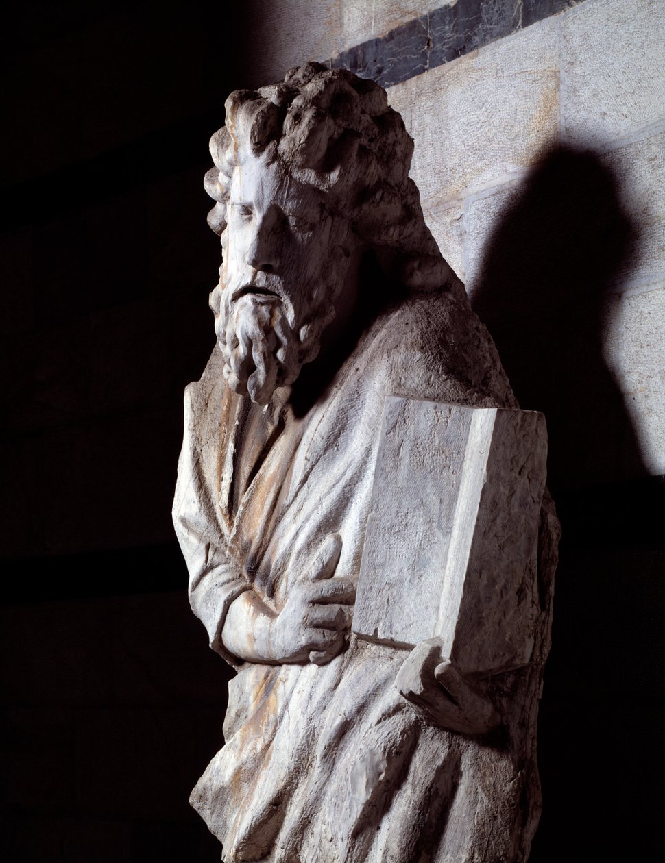 Figura proroka (marmurowa rzeźba, c.1306) autorstwa Giovanni Pisano
