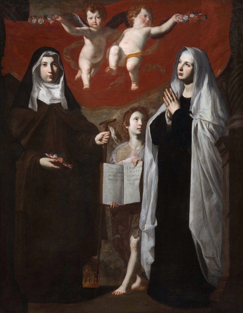 Święta Elżbieta Węgierska i Święta Franciszka Rzymska, 1634 autorstwa Giovanni Ricca