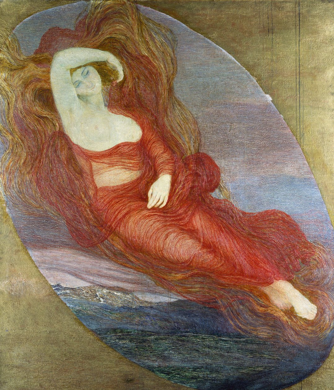 Bogini miłości autorstwa Giovanni Segantini