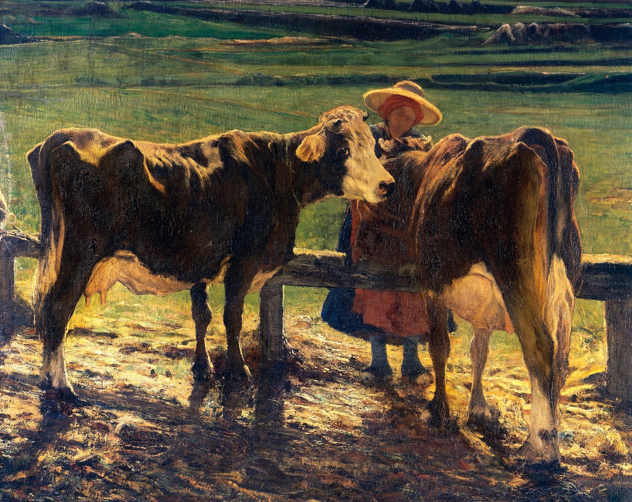 Pasący się autorstwa Giovanni Segantini
