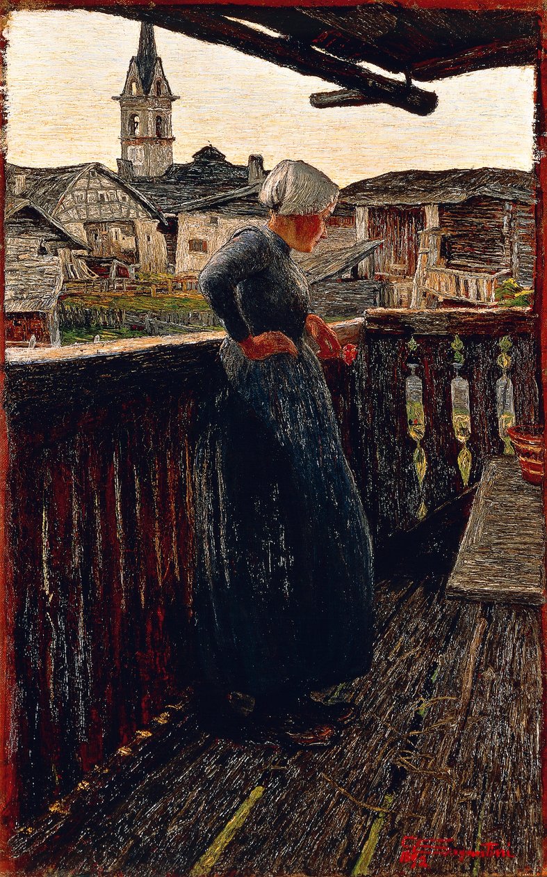Na balkonie autorstwa Giovanni Segantini