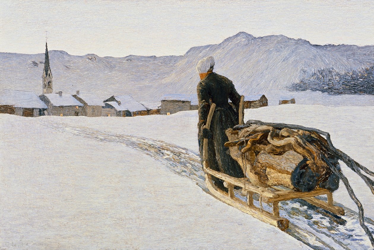 Ritorno dal bosco (Powrót z lasu) autorstwa Giovanni Segantini