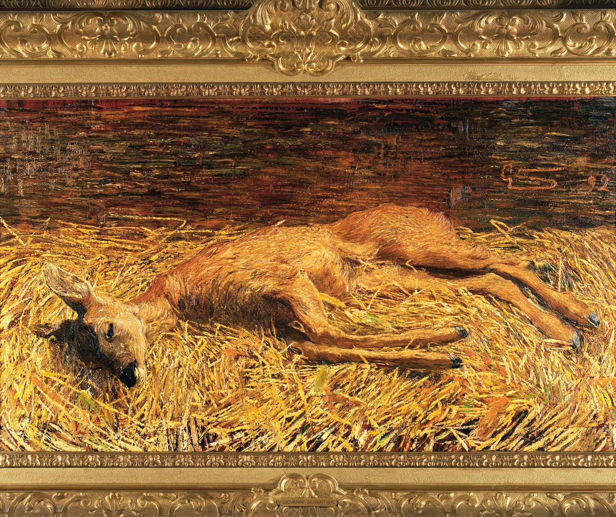 Szwajcaria, Saint Moritz, Martwe sarny autorstwa Giovanni Segantini