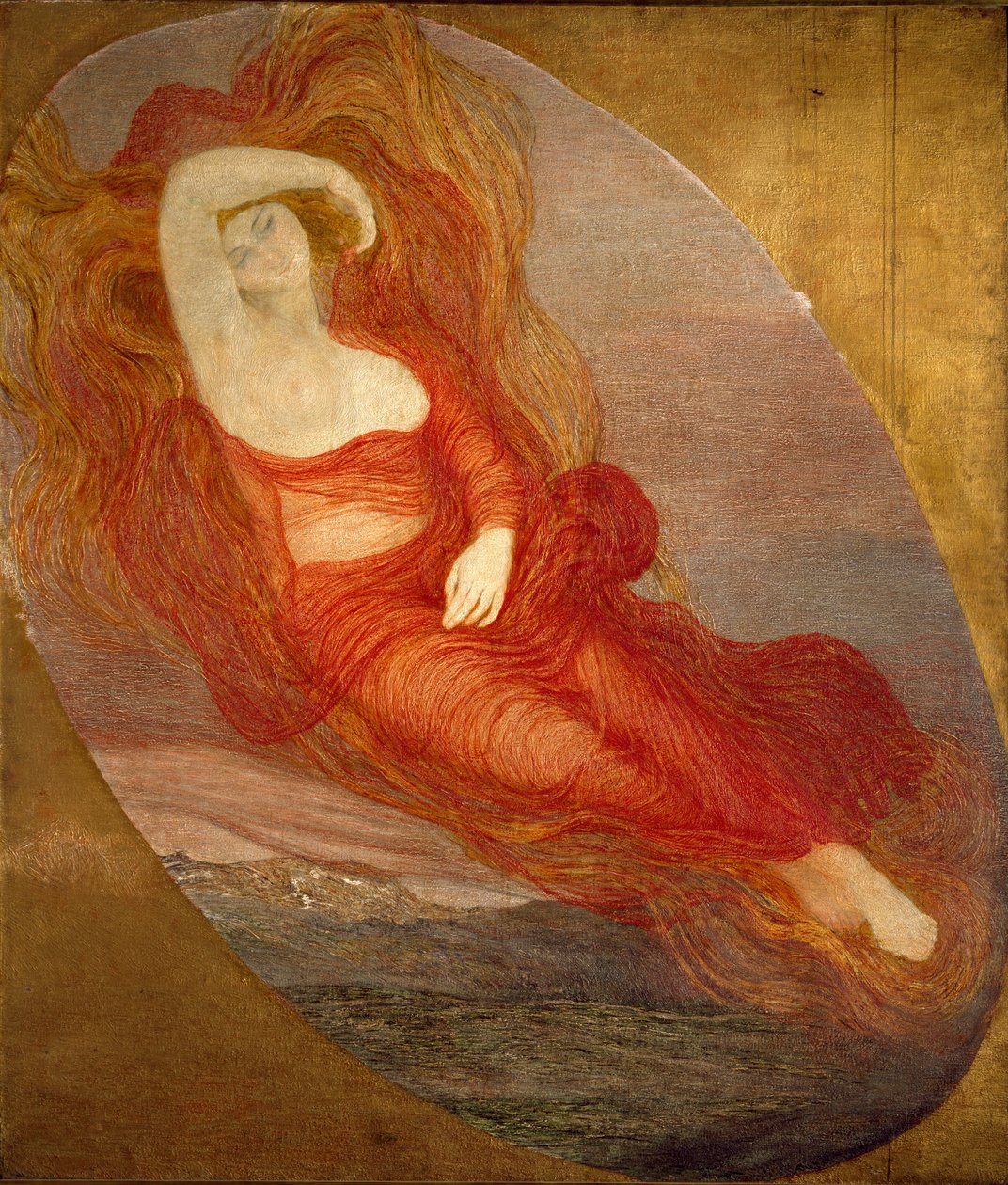 Bogini miłości Obraz Giovanniego Segantiniego (1858-1899) 1894-1897 niedziela 210x133 cm Mediolan, Galleria d